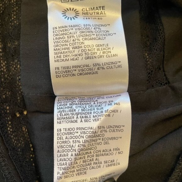 NWT Reformation Meadowlark Top Black Lace Long Sleeve Blouse Crochet | US 2 UK 6 - Picture 13 of 13